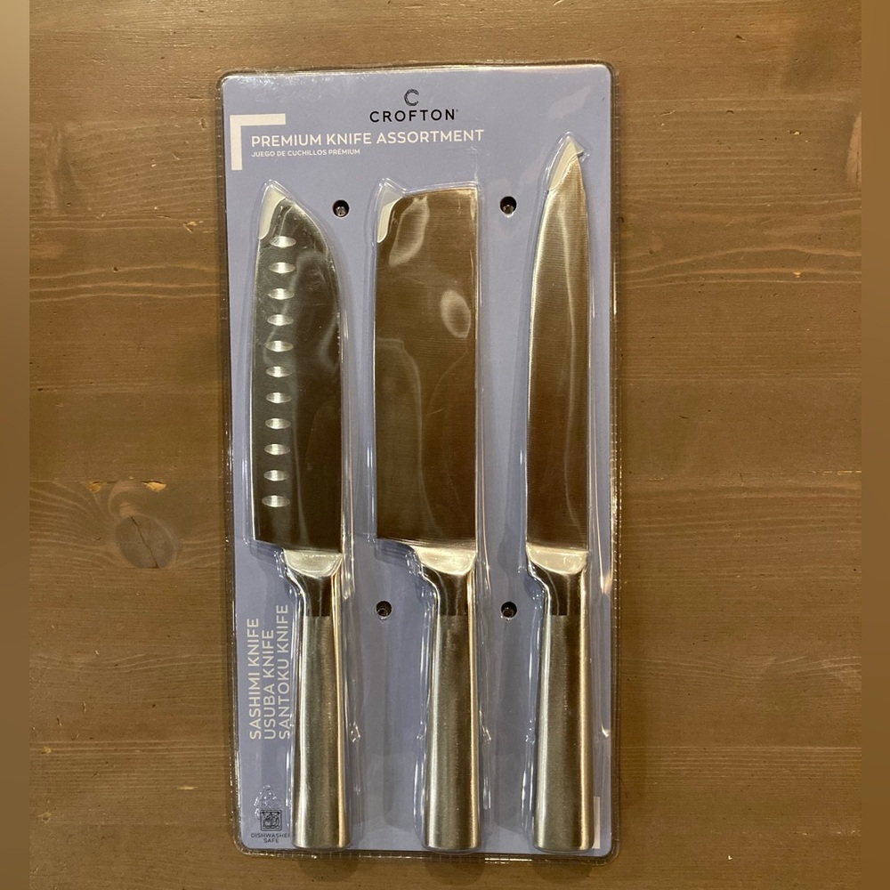 Croton 3-piece Premium Knife Assortment Brand New
